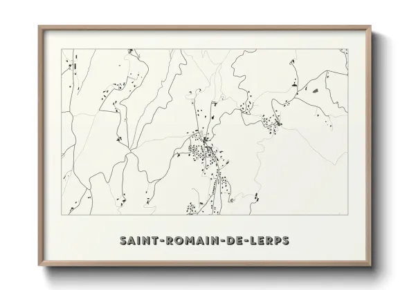 Une affiche de carte sur Saint-Romain-de-Lerps