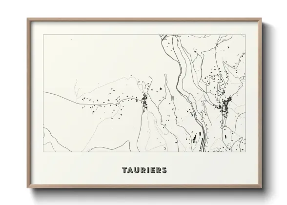 Une affiche de carte sur Tauriers