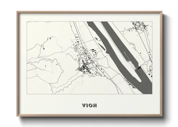 Une affiche de carte sur Vion