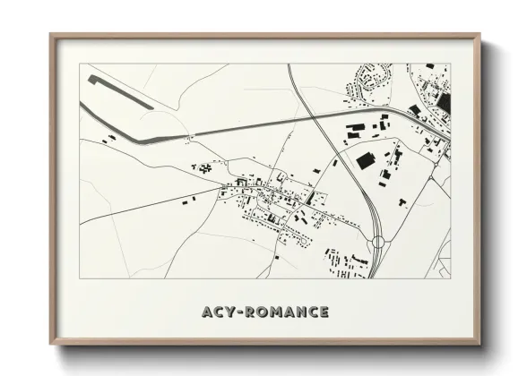 Une affiche de carte sur Acy-Romance