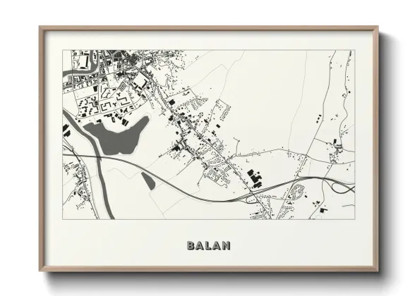 Une affiche de carte sur Balan