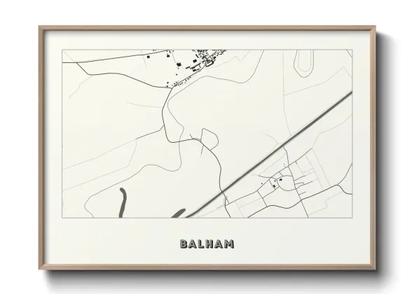 Une affiche de carte sur Balham