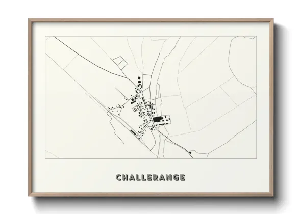 Une affiche de carte sur Challerange