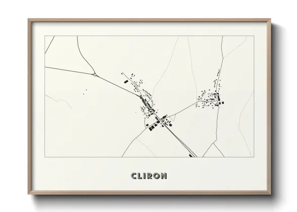 Une affiche de carte sur Cliron
