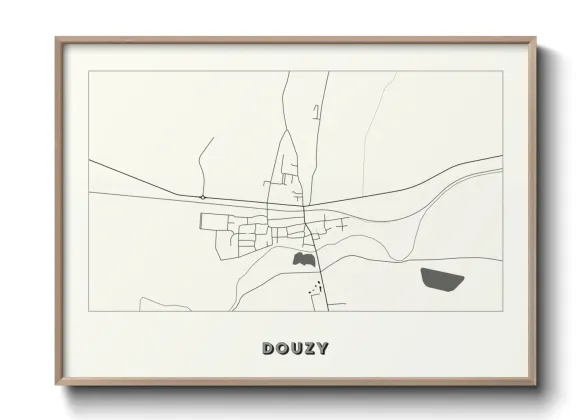 Une affiche de carte sur Douzy