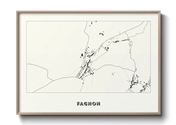 Une affiche de carte sur Fagnon