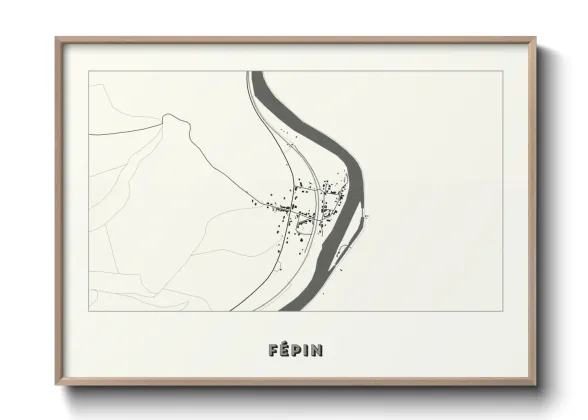 Une affiche de carte sur Fépin