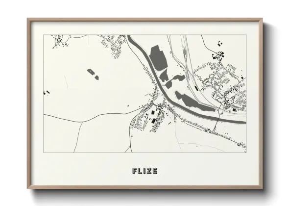 Une affiche de carte sur Flize