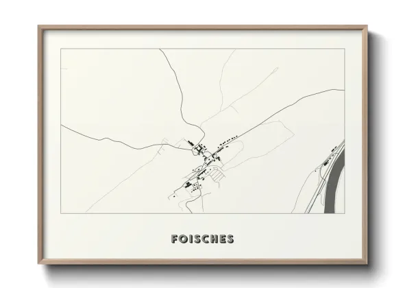 Une affiche de carte sur Foisches