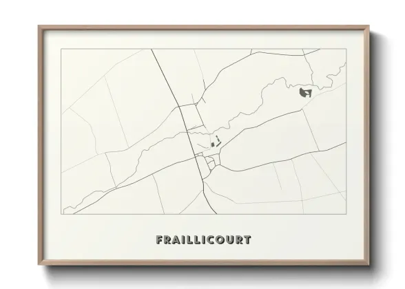 Une affiche de carte sur Fraillicourt