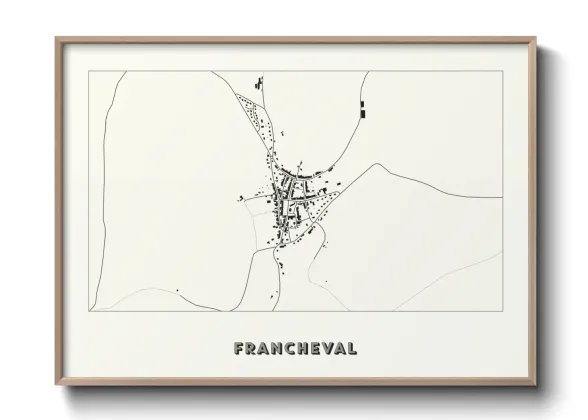 Une affiche de carte sur Francheval