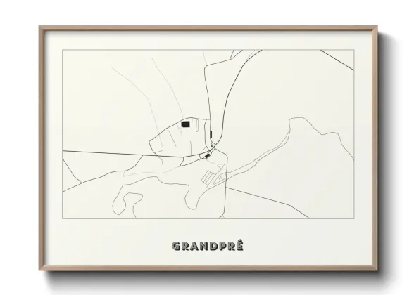 Une affiche de carte sur Grandpré
