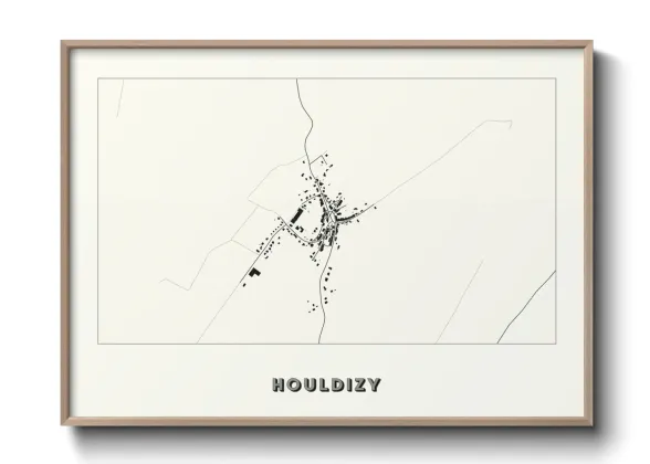 Une affiche de carte sur Houldizy