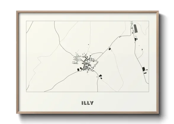 Une affiche de carte sur Illy