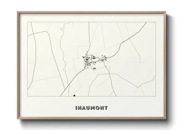 Une affiche de carte sur Inaumont
