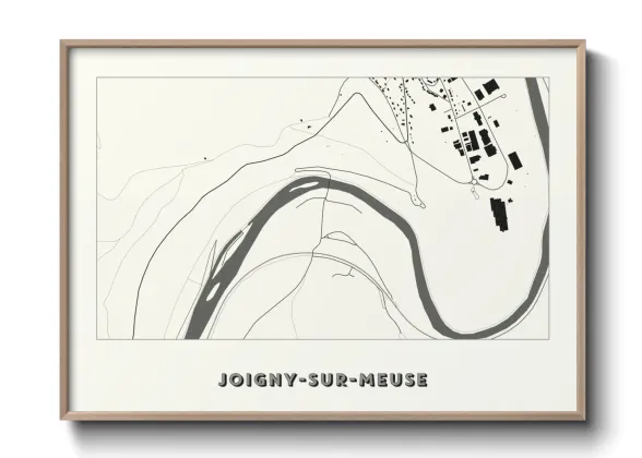 Une affiche de carte sur Joigny-sur-Meuse