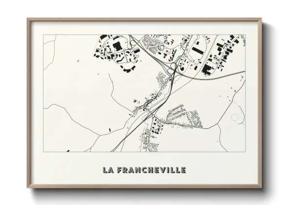 Une affiche de carte sur La Francheville