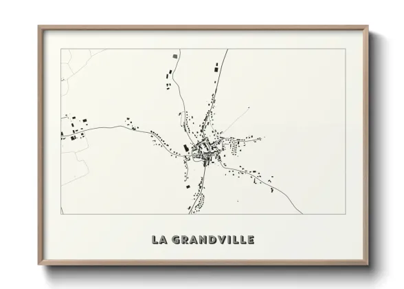 Une affiche de carte sur La Grandville
