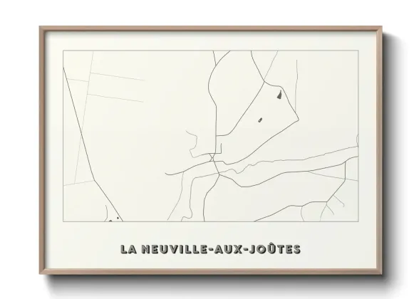 Une affiche de carte sur La Neuville-aux-Joûtes