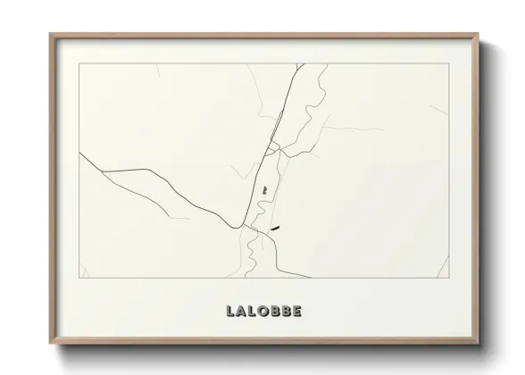 Une affiche de carte sur Lalobbe