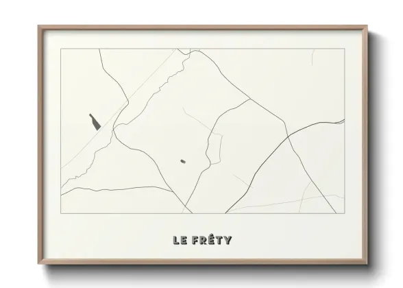 Une affiche de carte sur Le Fréty