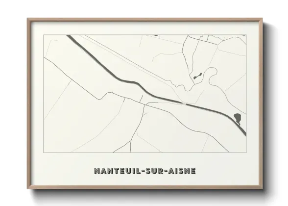 Une affiche de carte sur Nanteuil-sur-Aisne