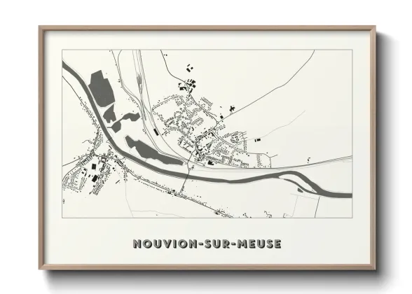 Une affiche de carte sur Nouvion-sur-Meuse