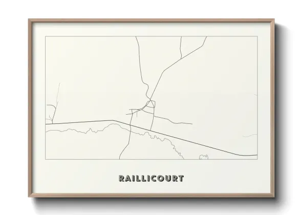 Une affiche de carte sur Raillicourt