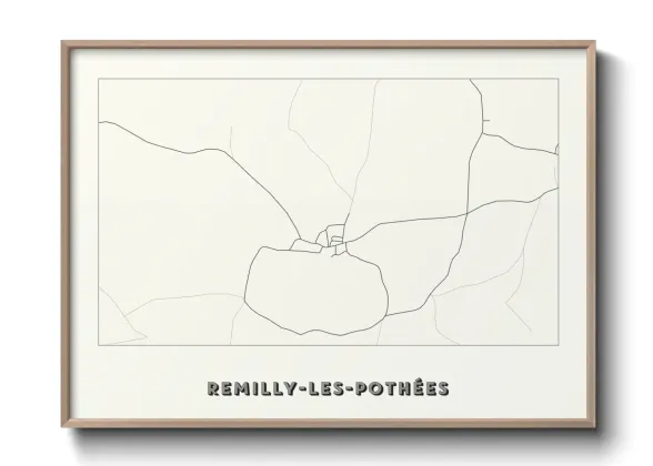 Une affiche de carte sur Remilly-les-Pothées
