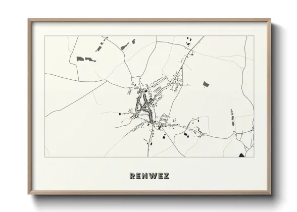 Une affiche de carte sur Renwez