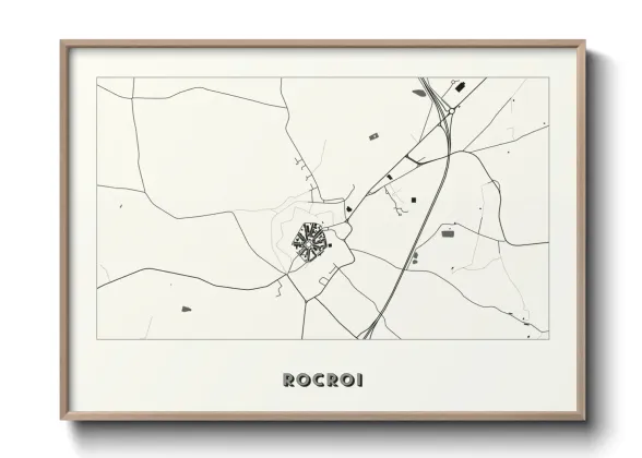 Une affiche de carte sur Rocroi