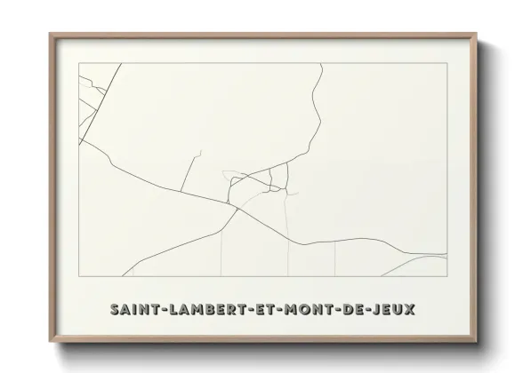 Une affiche de carte sur Saint-Lambert-et-Mont-de-Jeux
