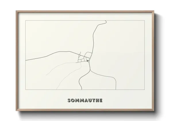 Une affiche de carte sur Sommauthe
