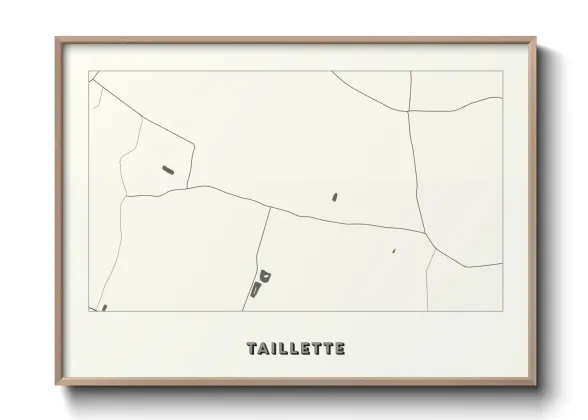 Une affiche de carte sur Taillette