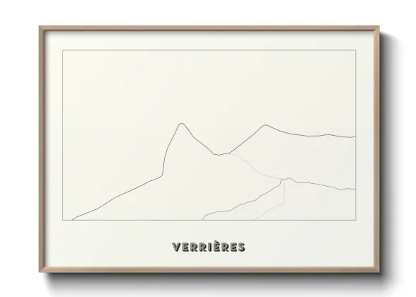 Une affiche de carte sur Verrières