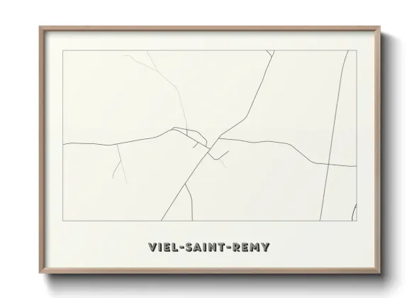 Une affiche de carte sur Viel-Saint-Remy