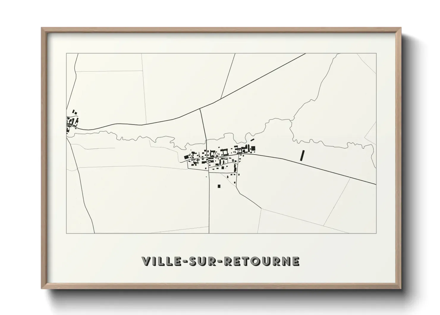 Un poster carteVille-sur-Retourne
