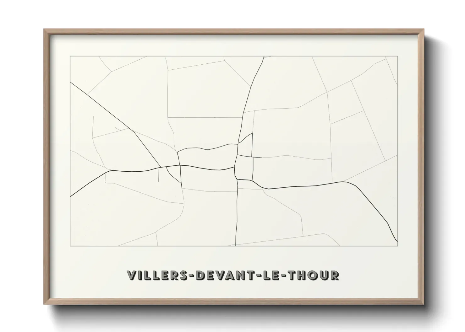 Un poster carteVillers-devant-le-Thour