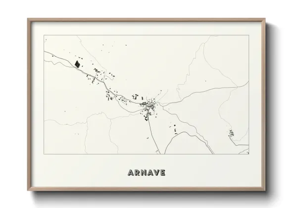 Une affiche de carte sur Arnave