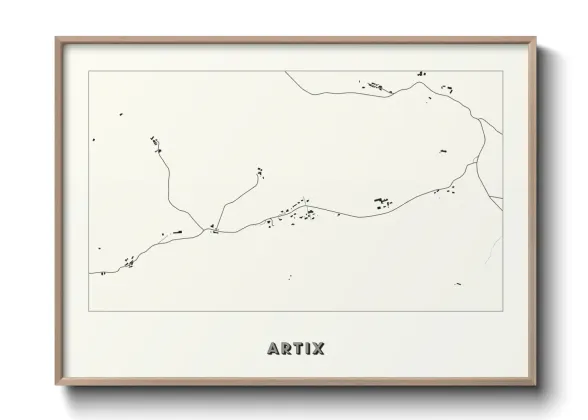 Une affiche de carte sur Artix