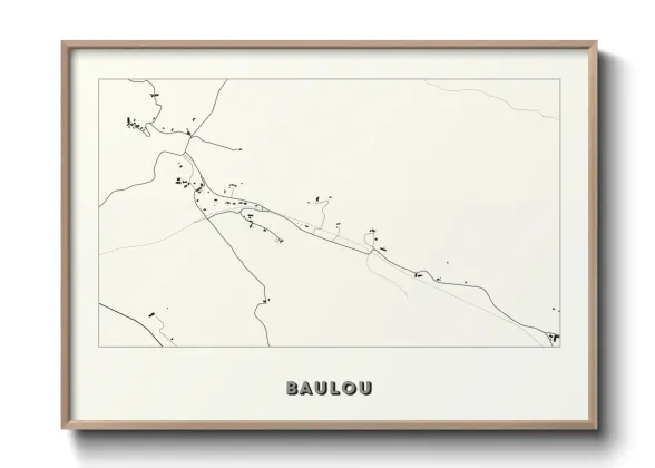Une affiche de carte sur Baulou