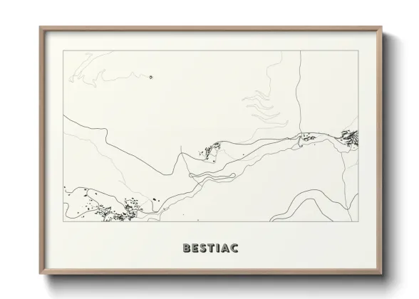 Une affiche de carte sur Bestiac