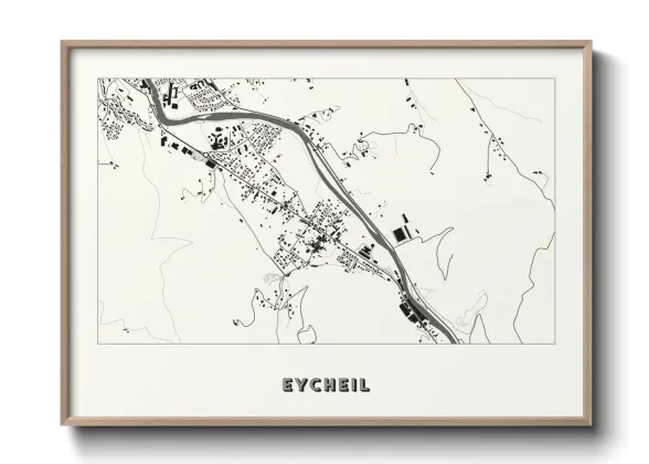 Une affiche de carte sur Eycheil