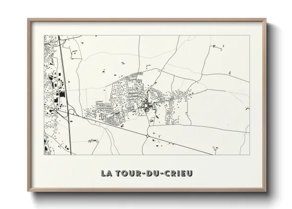 Une affiche de carte sur La Tour-du-Crieu