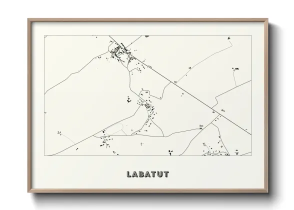 Une affiche de carte sur Labatut