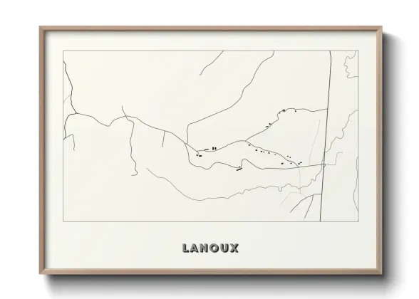 Une affiche de carte sur Lanoux