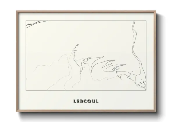 Une affiche de carte sur Lercoul