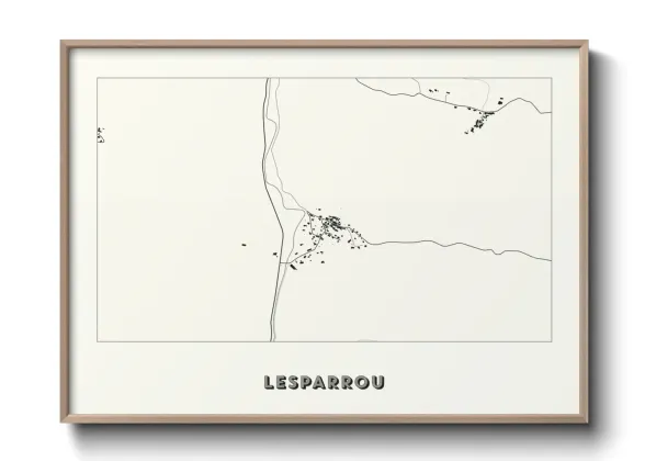 Une affiche de carte sur Lesparrou
