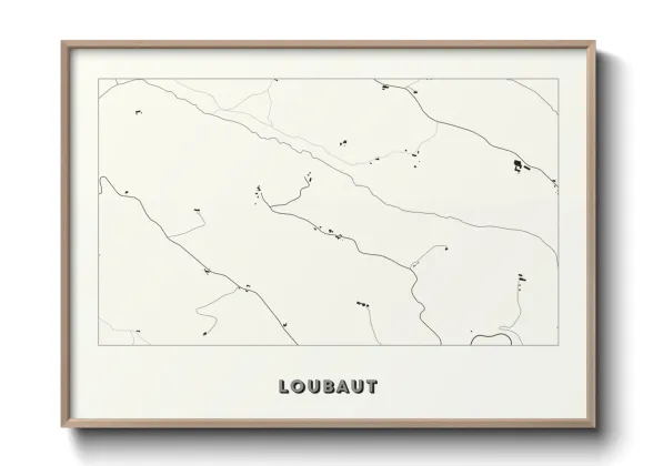 Une affiche de carte sur Loubaut