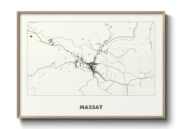 Une affiche de carte sur Massat